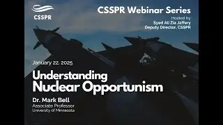 CSSPR Webinar Series: Ali Zia in Conversation With Dr. Mark S. Bell
