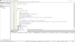 how to copy one file to another file in c | file handling in c | c