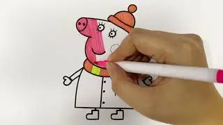 Peppa Pig Coloring #coloring #colors #coloringpages #art #peppapig #peppa #mummypig