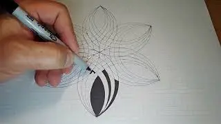 How to draw an incredible optical illusion figure with geometric patterns