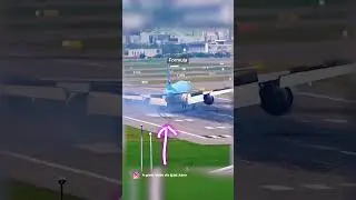 Crabbing Careering Korean! (Korean Air Boeing 777 Enormous Drift Landing)