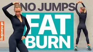 30 MIN ALL STANDING FULL BODY FAT BURN - No Jumping HIIT Workout [At Home]