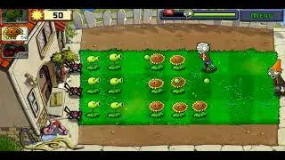 Прохождение Plants VS Zombies уровень 3