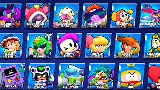 ALL 744 BRAWL STARS SKINS | 