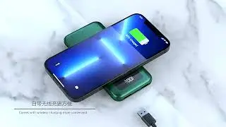 ОБЗОР Портативного аккумулятора 20000 mAh с быстрой и беспроводной зарядкой.