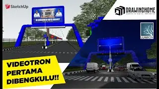 The First Videotron In The City Of Bengkulu, Indonesia #Sketchup #Lumion