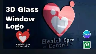 How to make 3D glass mockups in photopea with canva | canva tutorial