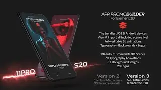 App Promo Builder for Element 3D (After Effects Template)