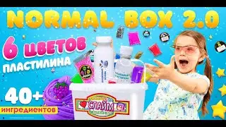Набор для опытов Сделай сам слайм Normal Box 2.0 антистресс 40+ ингредиентов