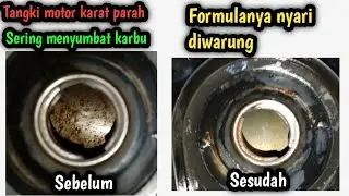Cara menghilangkan karat di tangki motor pakai bahan sederhana | kreatif TV