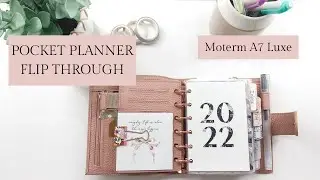 Moterm Pocket Planner Wallet Flip Through | First Moterm Set Up | Pocket Luxe Rings Set Up 🎀