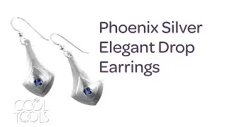 Cool Tools | Phoenix Silver Elegant Drop Earrings by Cindy Pope | How to create metal clay earrings