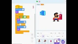Scratch simple boxing animation