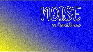 How to use noise effect in coreldraw