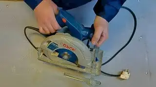 Немецкая циркулярка Bosch. Замена щёток.