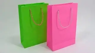 paper bag making at home ll how to make shopping bag with paper