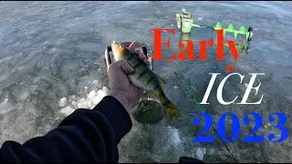 Early Ice Fishing 2023 | First ice fishing video of the 2023-2024 season