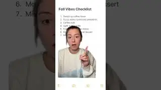 My fall vibes checklist #fall #fallaesthetic #fallactivities #fall2023 #fallvibes