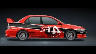 Как нарисовать винил в игре стритрейсеры,mitsubishi evo из форсаж 3