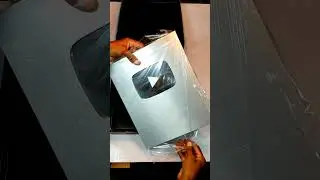 Unboxing silver play button 