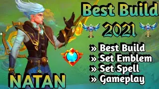 NATAN BEST BUILD 2021 | NATAN TOP 1 GLOBAL BUILD | NATAN BUILD EMBLEM | NATAN GAMEPLAY BROLIN KH ✅