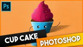 Cup Cake Photoshop art | Speed Art