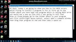 How To Fix NSIS Errors While Trying To Install A Program