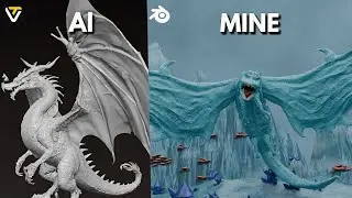 I Sculpted a Dragon in Blender to Prove I’m Better Than AI