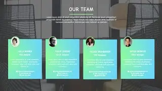 Team Section Design Using HTML And CSS || WebMode