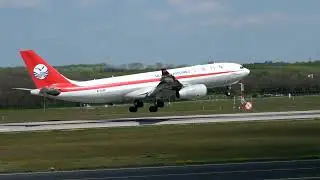 Sichuan Airlines Airbus 330, ALA -BUD, B-308P, slow motion landing, Fuji X-S10, 240fps