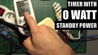 AC light or fan timer with 0 WATT standby power