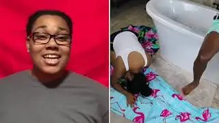 Carmen and Corey last to leave (freezing) cold ice bath wins 10’000 dollars (reaction video)