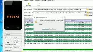 Eror ; S_NOT_ENOUGH_STORAGE_SPACE(1011) on sp flash tool salution