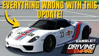 EVERYTHING WRONG WITH THIS NEW UPDATE! | Driving Empire