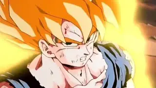 Goku goes ssj for the first time