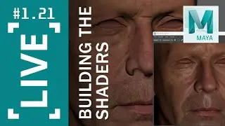 #1.21 Building the Shaders | Connecting the textures in Maya