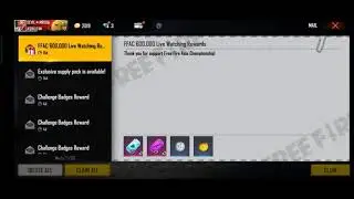 400K AND 600K LIVE WATCHING CLAIMING REWARDS