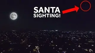 Drone Captures Santa Flying!