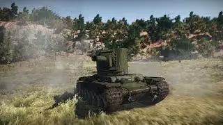 War thunder. Кв-2 тащит, 2 место.