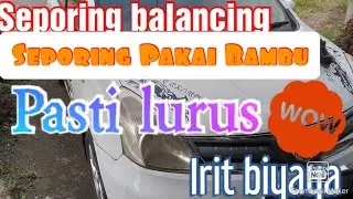 sporing manual Pake bambu, ban yang makan Sebelah... bisa untuk semua Mobil...