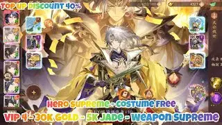 Update Dynasty Origins Pioneer Private Server - VIP 4 - 30K Gold - 5K Jade - Hero Supreme - Costume