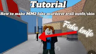 Tutorial on how to make MM2  Fake Murderer Outfit/skin