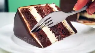Шоколадный торт с двумя простыми муссами | Chocolate mousse cake