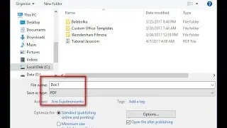 How to Create a PDF File in Microsoft Word 2016
