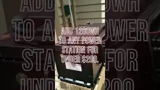 Add 1280Wh to power station for under $200. #lithium #solar #power #battery #bluetti #ecoflow #anker