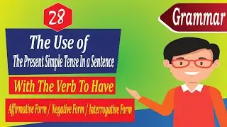 Present simple tense in a sentence (to have)