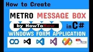 C# Metro Framework Tutorials - 4) How to create Metro Message Box in C# windows form application