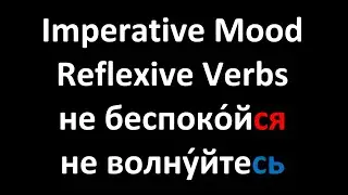 Imperative Mood in Russian Language / Reflexive Verbs / Russian Lessons Online