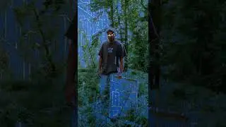 painting towers in the woods