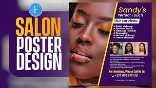 Create Professional Salon Poster Design Using Pixellab